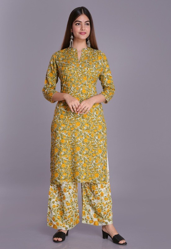 Printed Kurti with Plazo