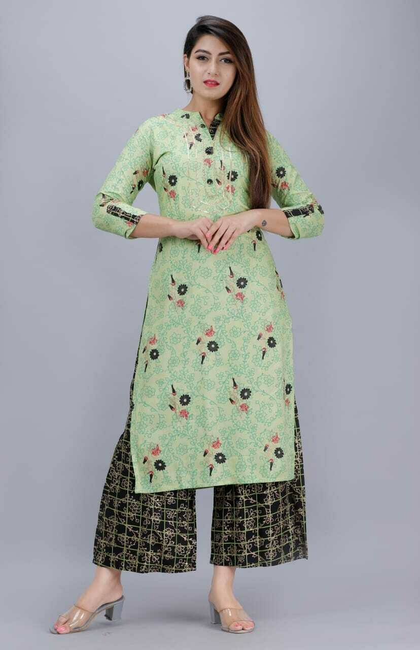 Printed Kurti with Plazo