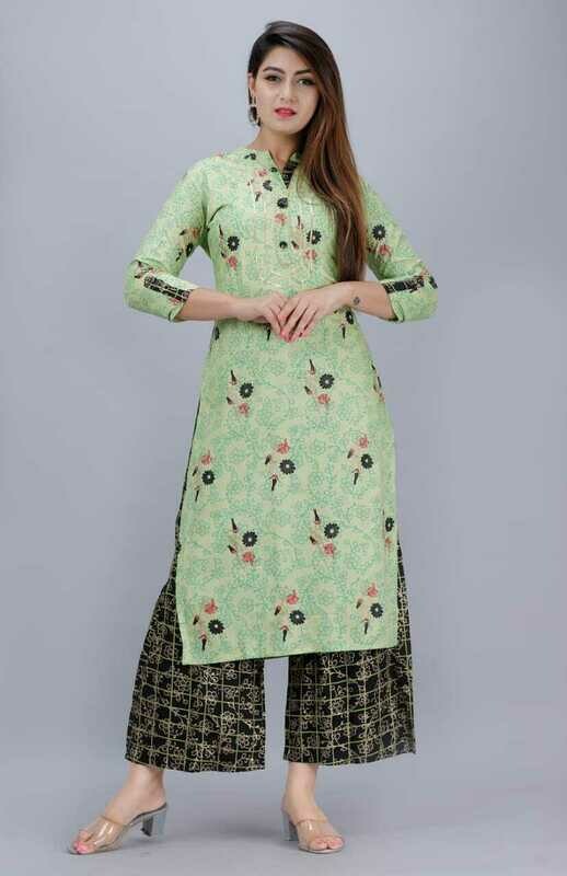 Printed Kurti with Plazo