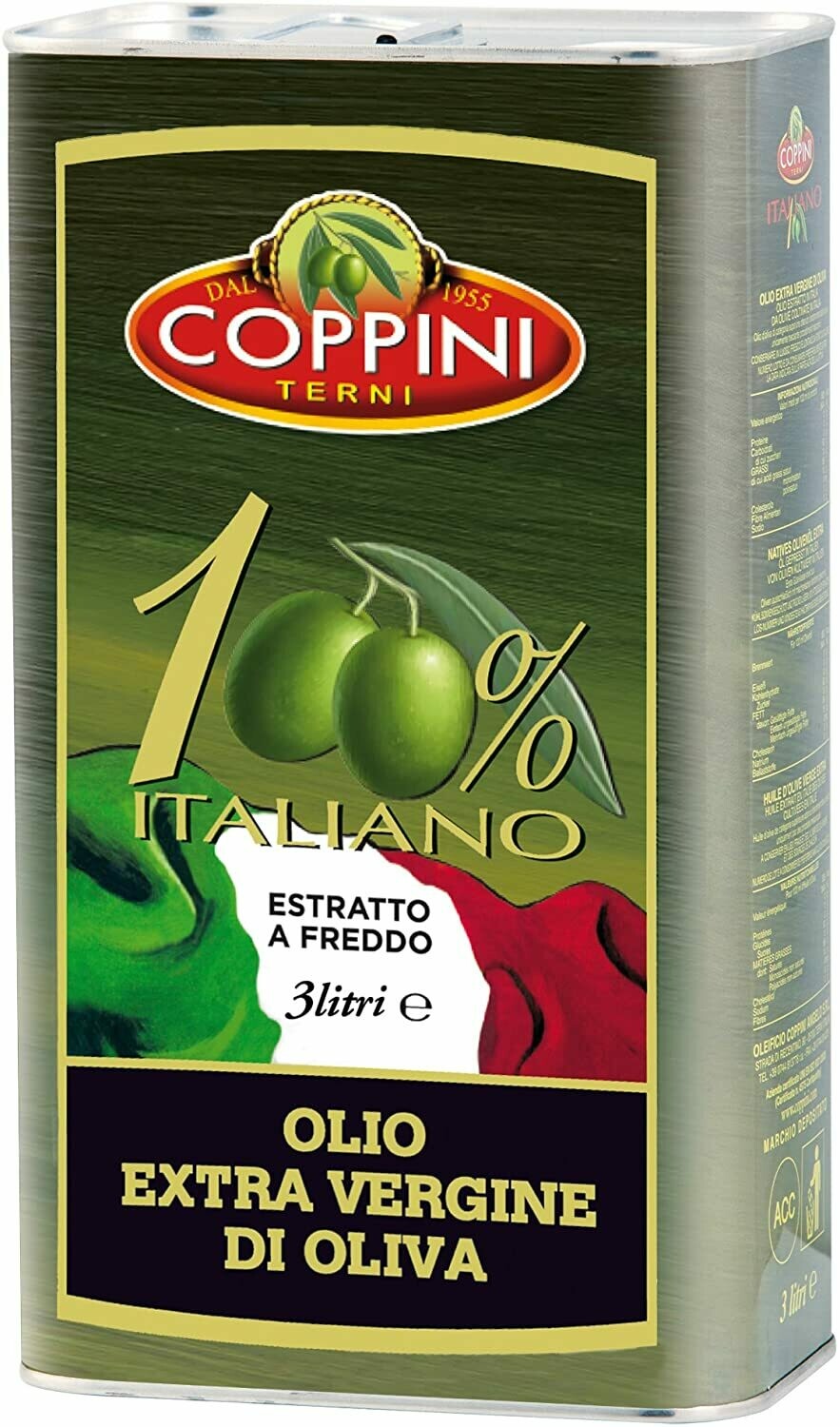 Olio extra vergine di oliva 100% olive italiane