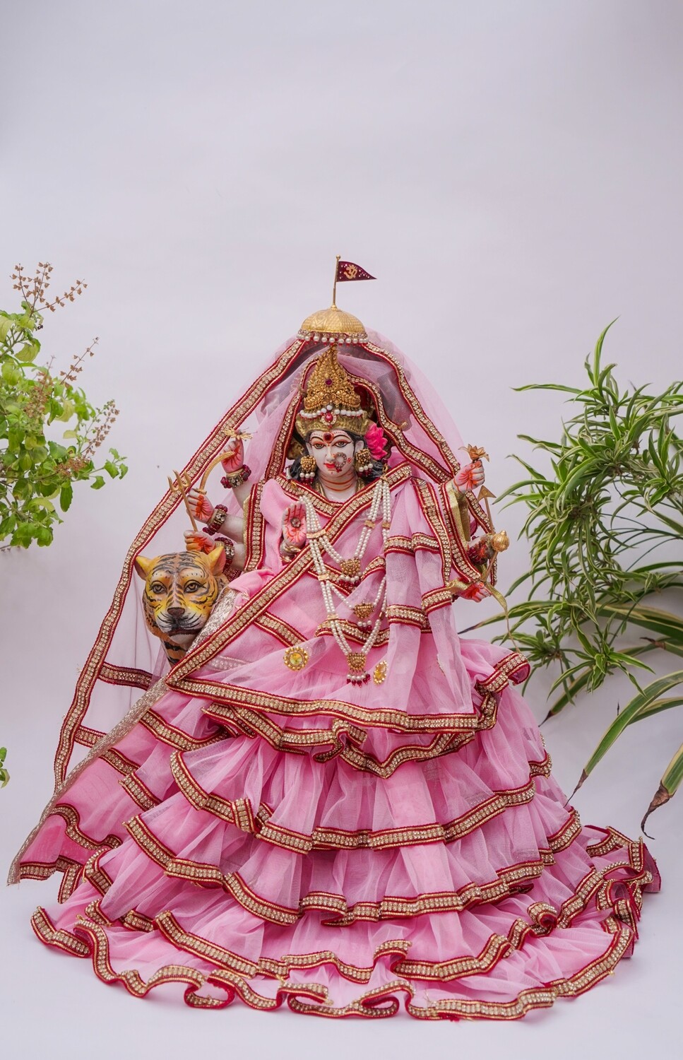 Pink Frill Layered [Customise this for your Radha-Krishna idols]
Free Delivery Available