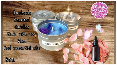 Blue Sage Scented Candle