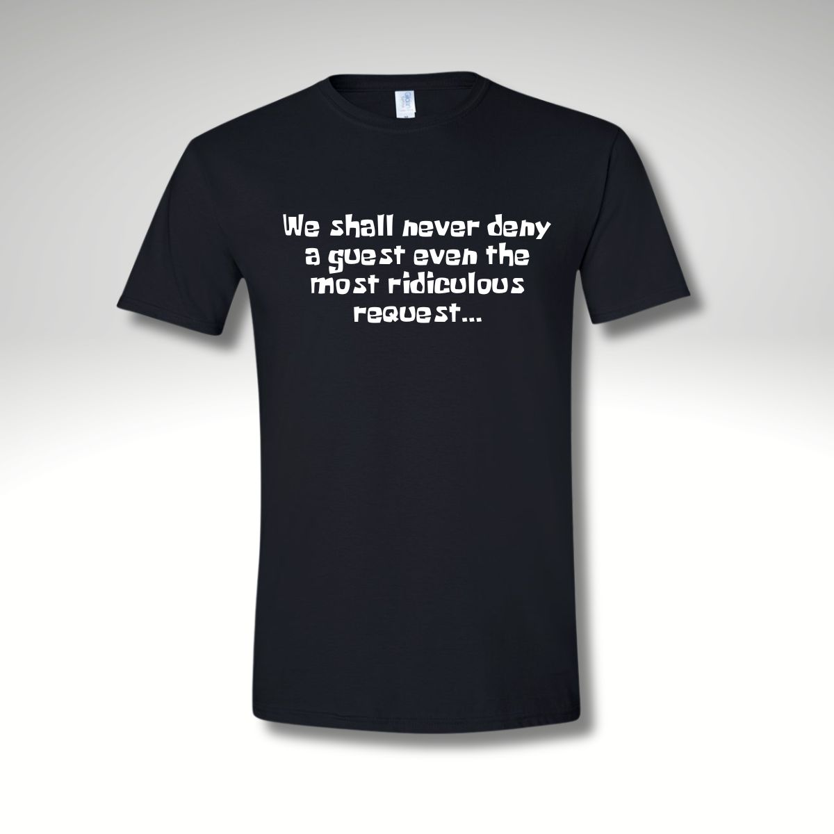 Krusty Motto - Sample T-Shirt Black