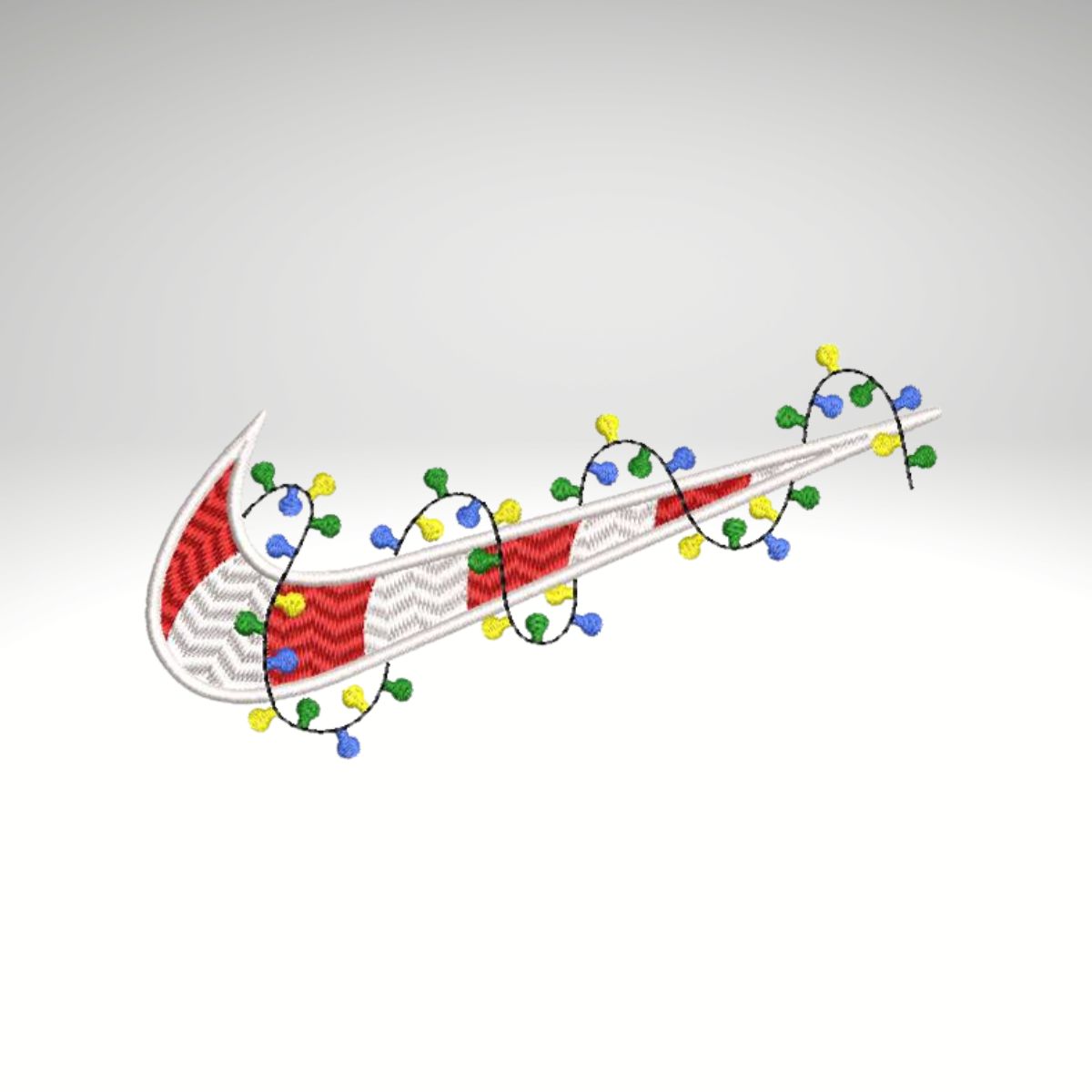 Nike Christmas Logo Embroidery - Sample Shirt Red