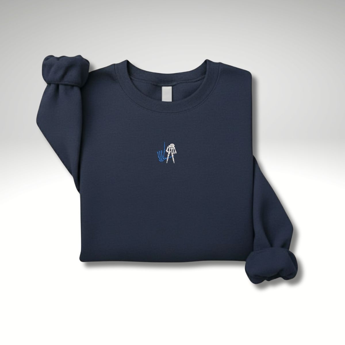 LA Skeleton Embroidery - Sample Crewneck Navy
