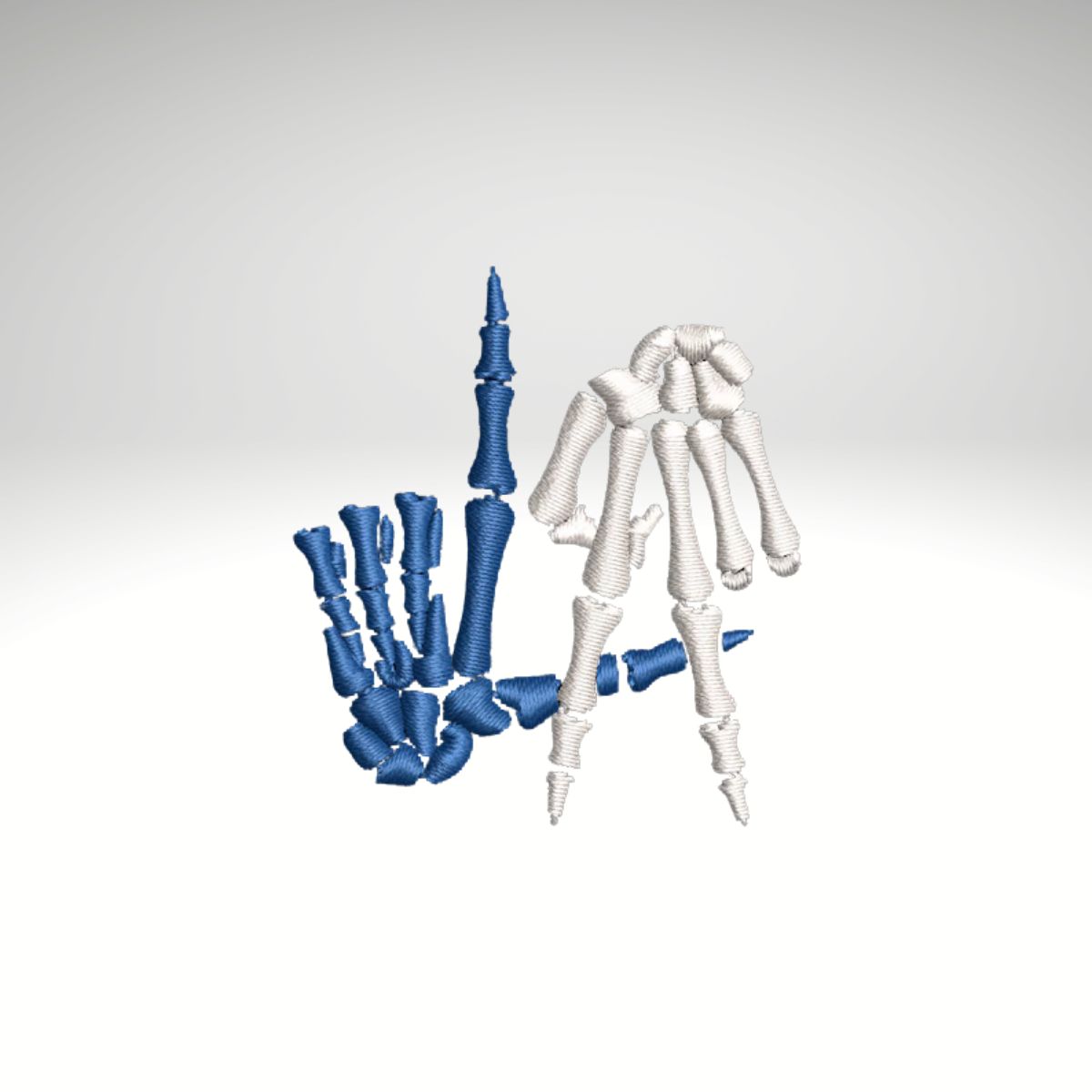 LA Skeleton Embroidery - Sample Crewneck Navy