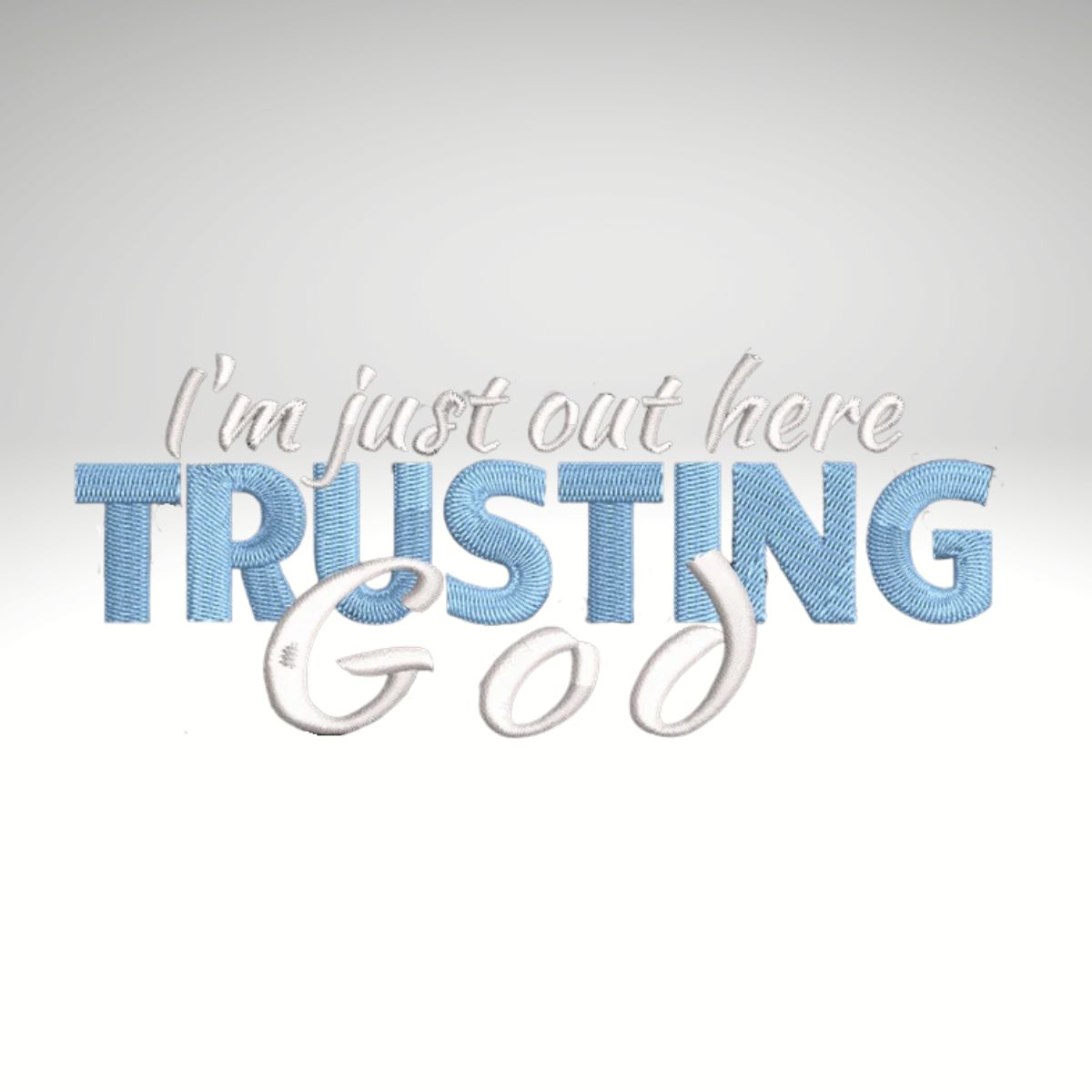 Trusting God Embroidery - Sample Crewneck Navy