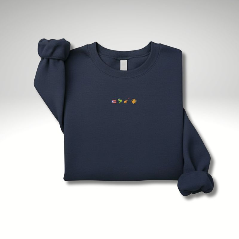 Puerto Rico Embroidery - Sample Crewneck Navy