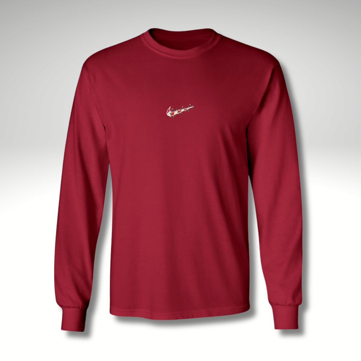 Nike Christmas Logo Embroidery - Sample Shirt Red