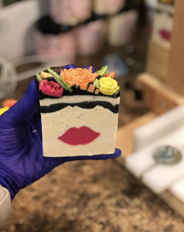 FRIDA KHALO CANNABIS ROSE BAR SOAP 8 oz
