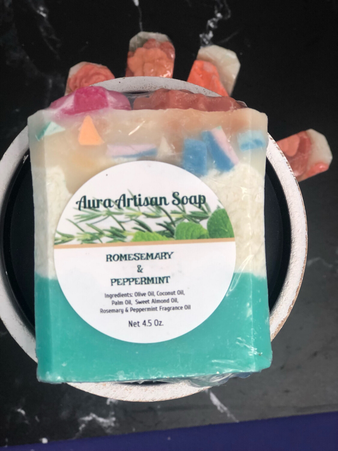 ROSEMARY &amp; PEPPERMINT Bar Soap