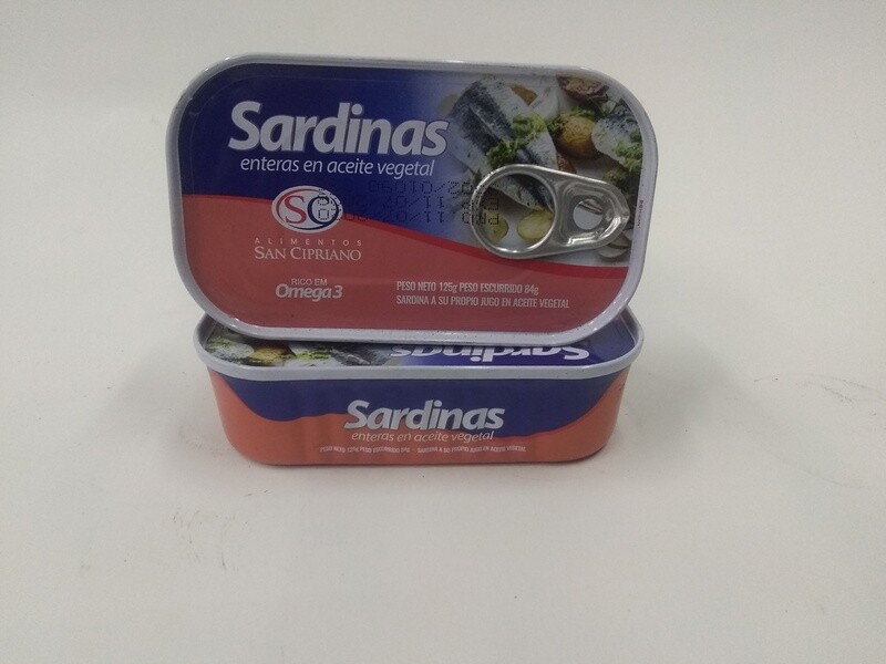 Sardina enlatada abre fácil