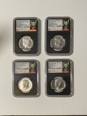 2014 Kennedy Half Dollar Coin Set (4 Coins)