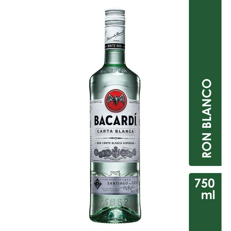 RON BACARDI CARTA BLANCA X 750 ML