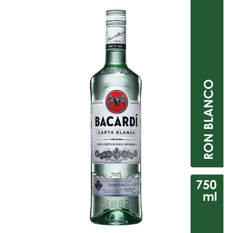 RON BACARDI CARTA BLANCA X 750 ML