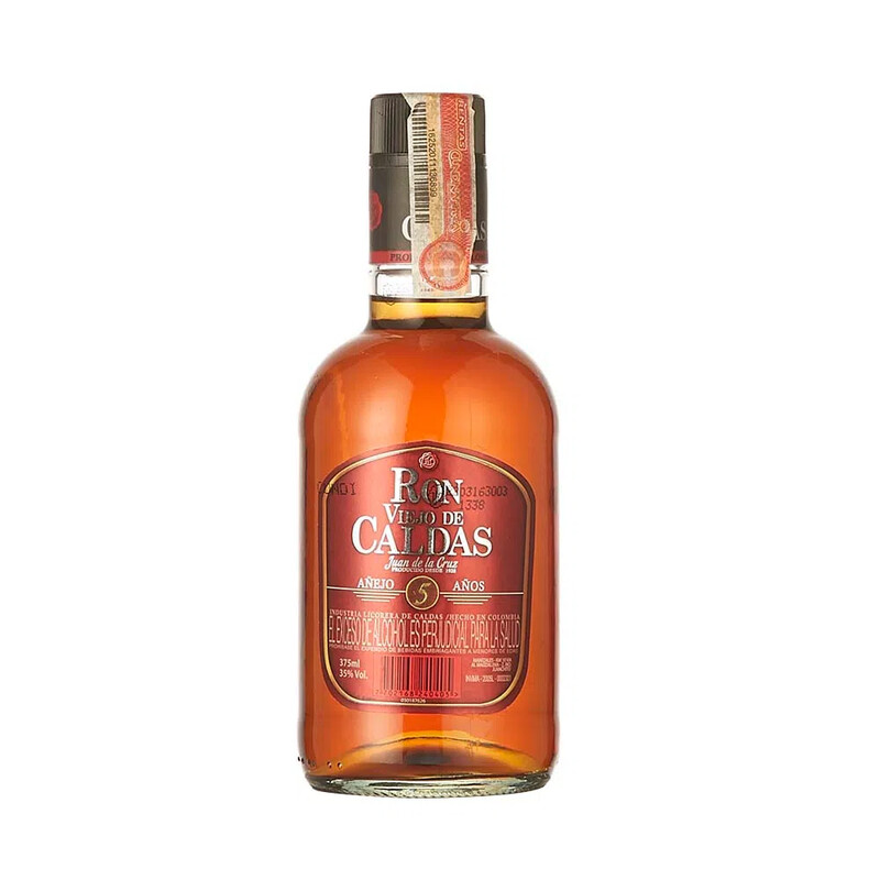 RON VIEJO DE CALDAS 5 AÑOS X 375 ML