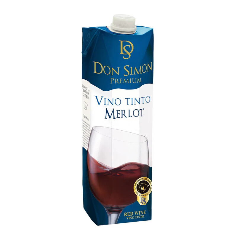 VINO TETRA DON SIMON MERLOT X 1000 ML
