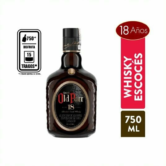 WHISKY OLD PARR 18 AÑOS 750 ML