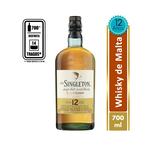 WHISKY MALTA SINGLETON DUFFTOWN 12 AÑOS 700 ML