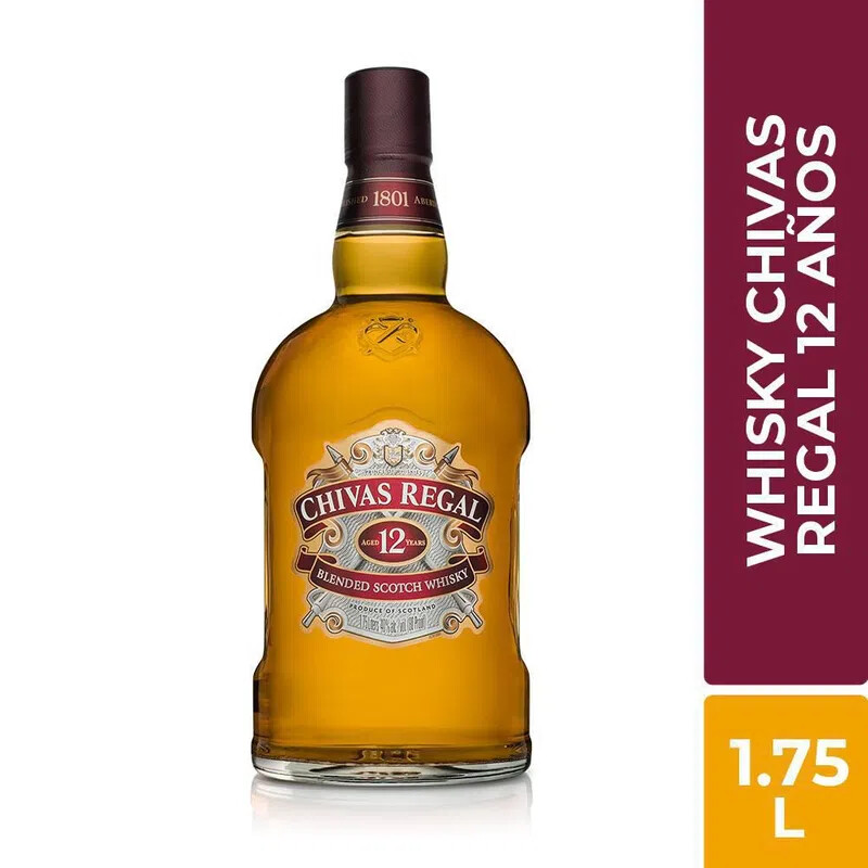 WHISKY CHIVAS REGAL 12 AÑOS X 1750ML