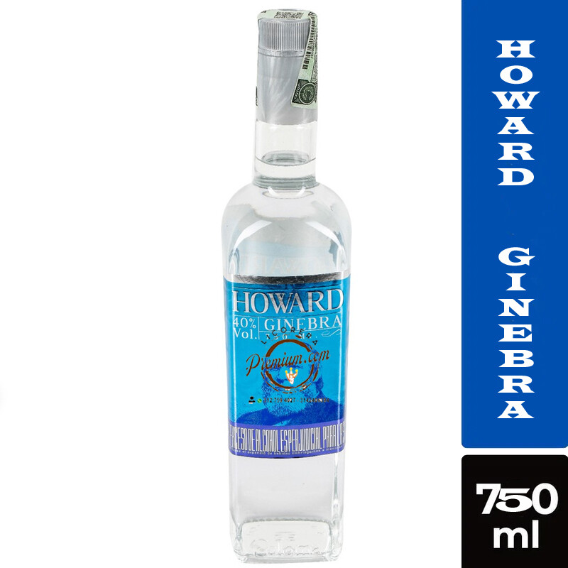 LICOR DE GINEBRA HOWARD X 750 ML