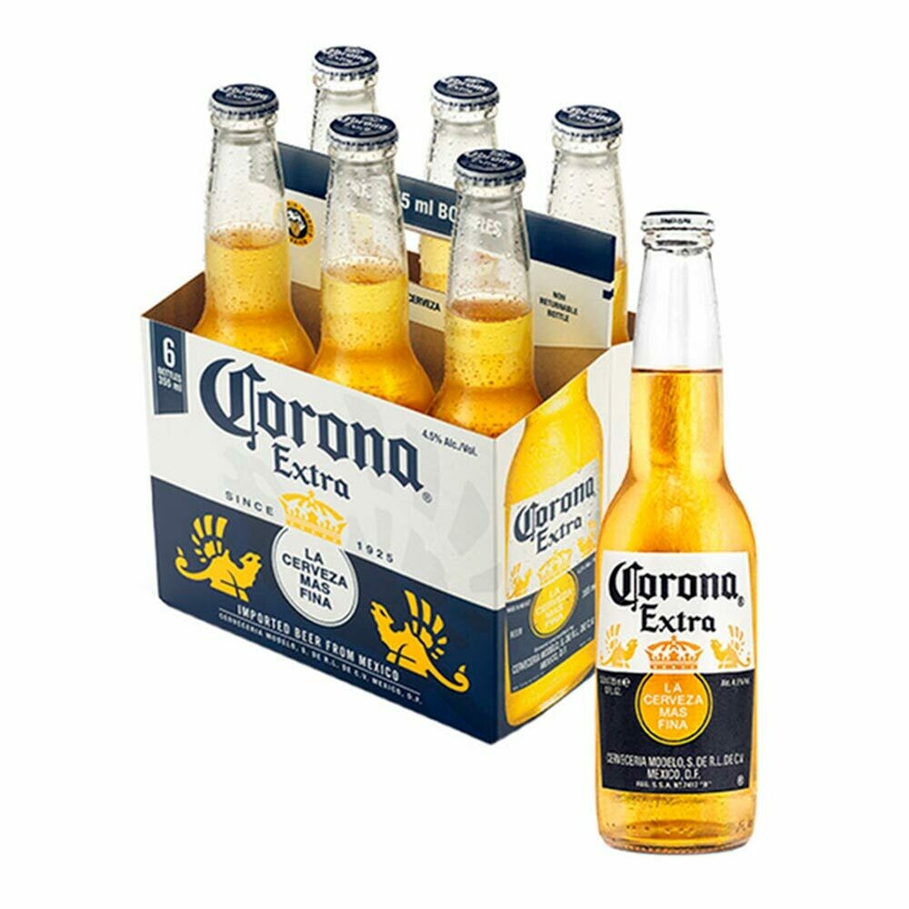 CERVEZA CORONA X 355 ML SIXPACK