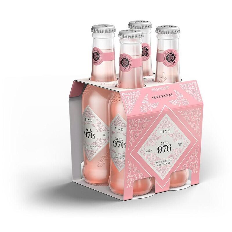AGUA TONICA 1976 PINK X 207ML X 4 UNIDADES