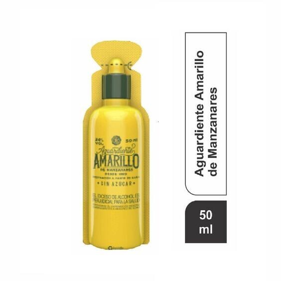AGUARDIENTE CRISTAL AMARILLO X 50 ML
