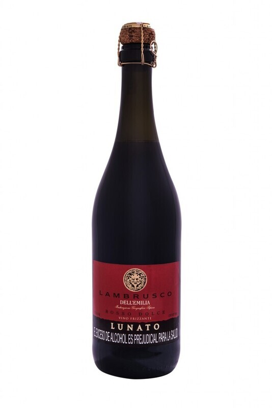 VINO LAMBRUSCO ROJO LUNATO X 750 ML