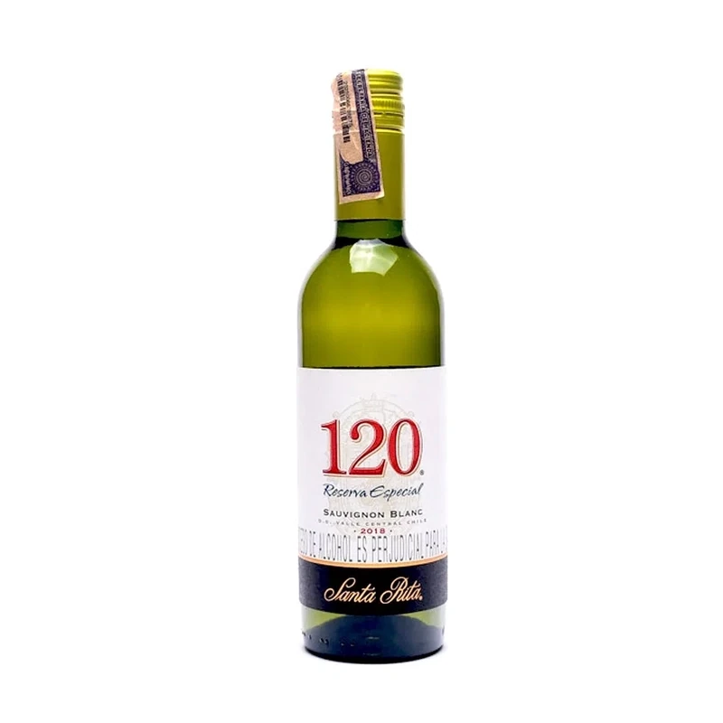 VINO SANTA RITA 120 SAUVIGNON  BLANCO X 187 ML