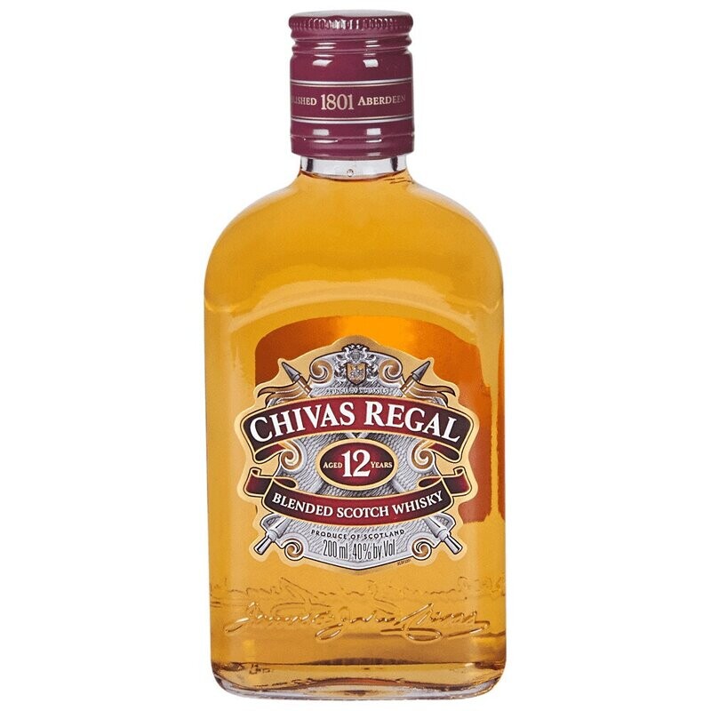 WHISKY CHIVAS REGAL 12 AÑOS X 200 ML
