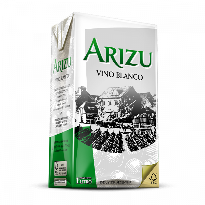 VINO TETRA ARIZU BLANCO X 1000 ML