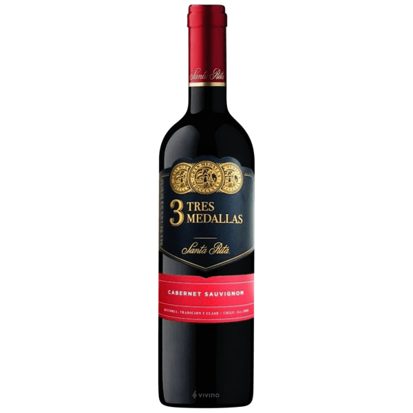 VINO SANTA RITA 3 MEDALLAS CABERNET X 750
