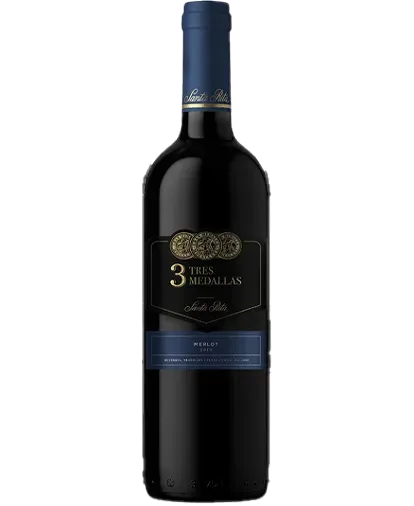 VINO SANTA RITA 3 MEDALLAS MERLOT X 750 ML