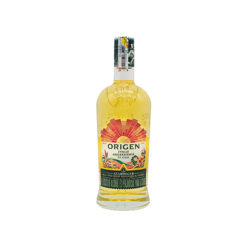 AGUARDIENTE ORIGEN ATARDECER 24° X 750