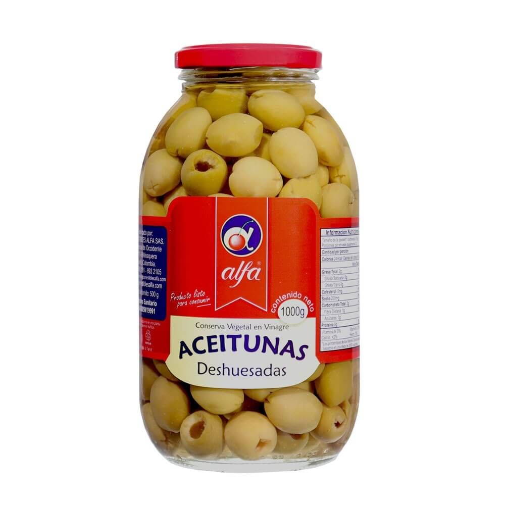 ACEITUNAS DESHUESADAS ALFA X 1000G