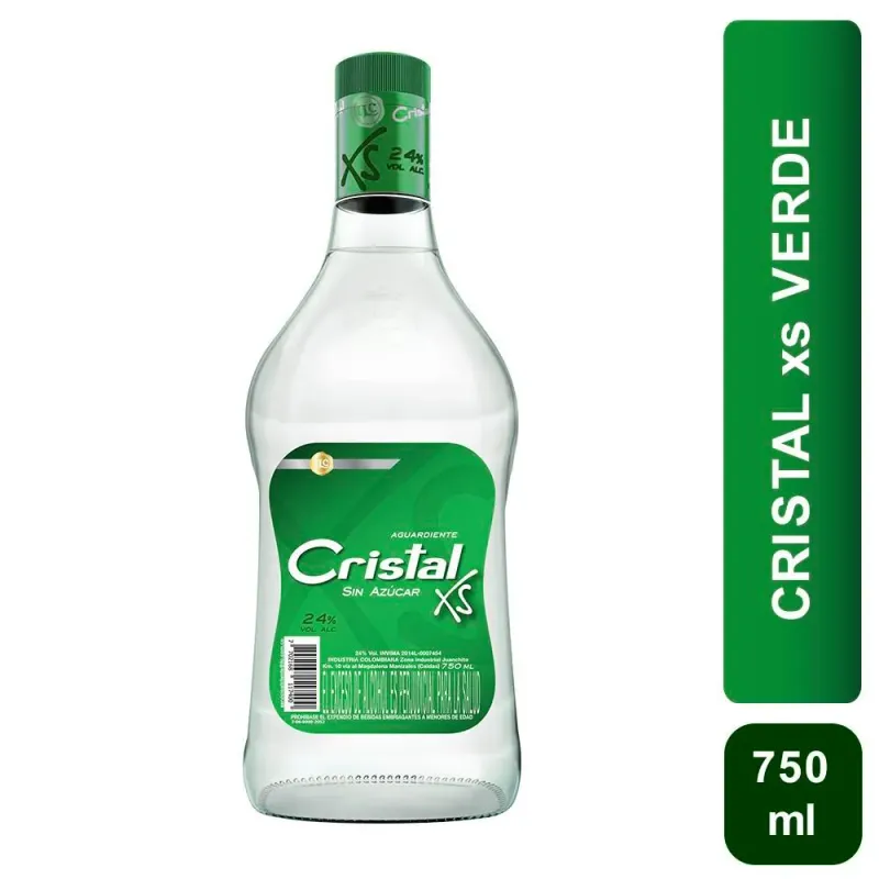 AGUARDIENTE CRISTAL XS X 750 ML