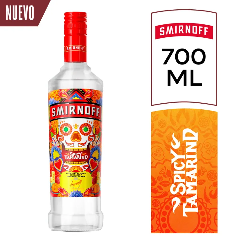 LICOR DE VODKA SMIRNOFF TAMARINDO X 700ML