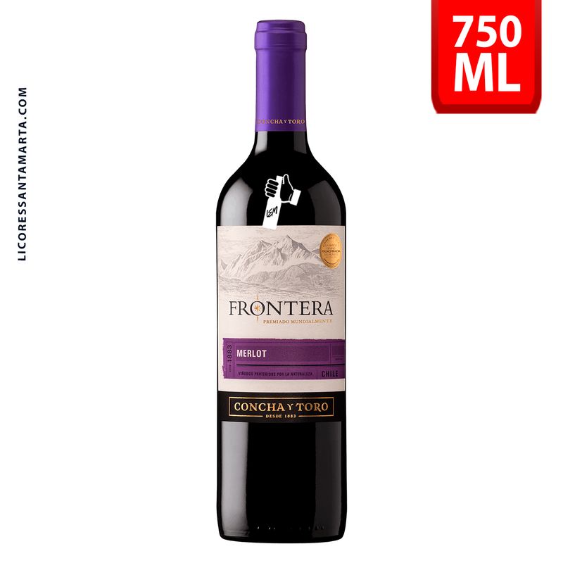 VINO FRONTERA MERLOT X 750 ML