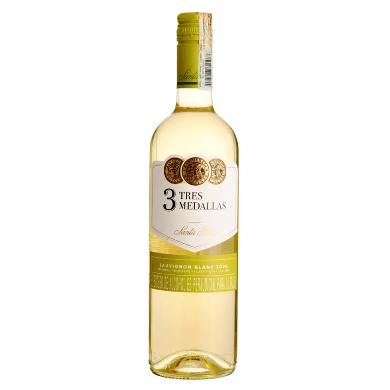 VINO SANTA RITA 3 MEDALLAS BLANCO X 750 ML