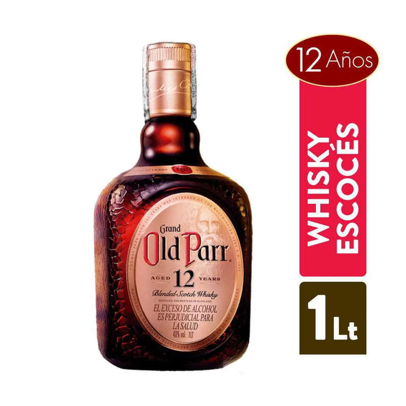WHISKY OLD PARR 12 AÑOS 1000 ML
