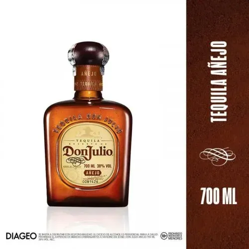 TEQUILA DON JULIO AÑEJO 700 ML