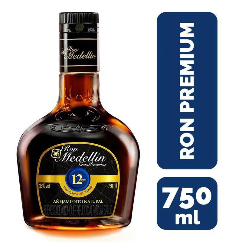 RON MEDELLIN 12 AÑOS X 750