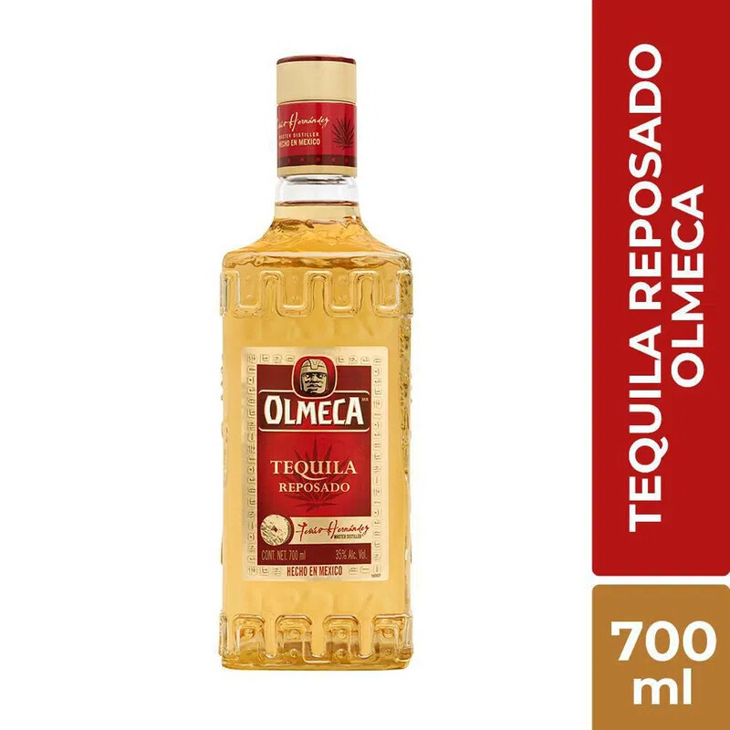TEQUILA OLMECA REPOSADO X 700 ML