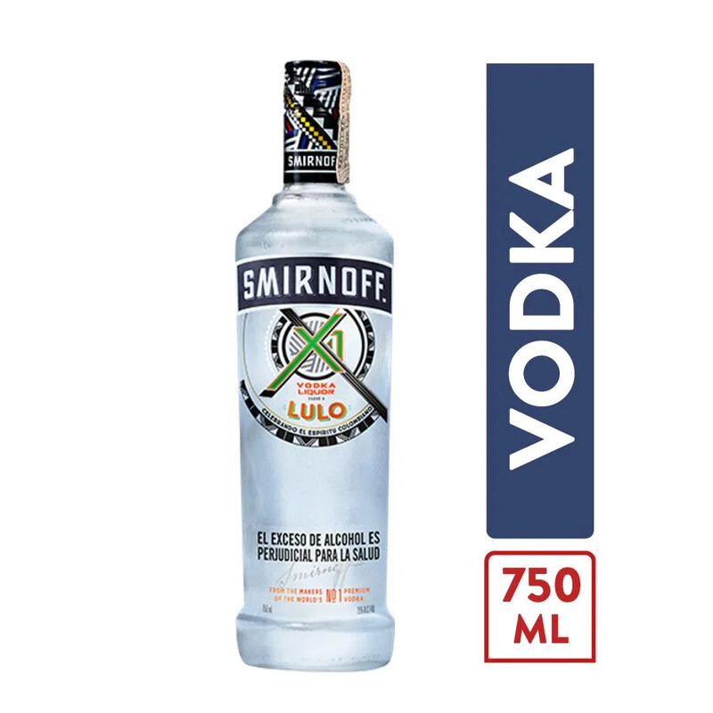 LICOR DE VODKA SMIRNOFF SABOR LULO X 750 ML