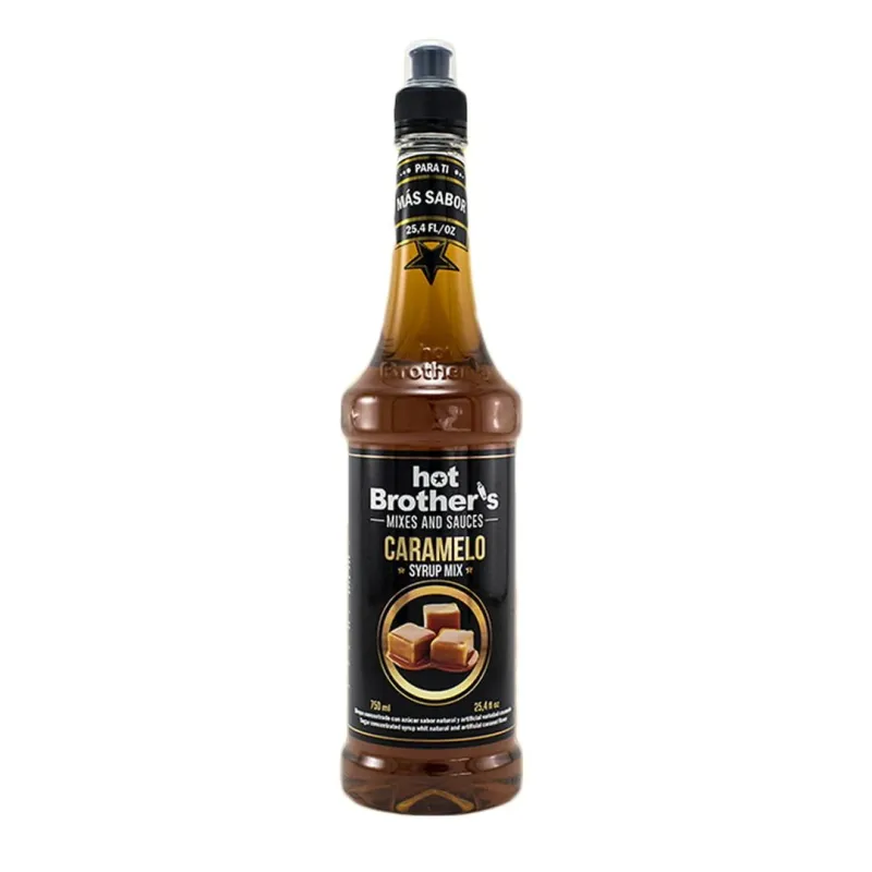 HOT BROTHERS SIROPE CARAMELO X 800 ML