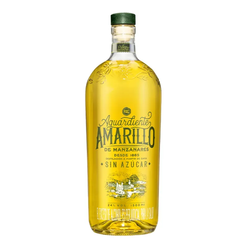 AGUARDIENTE  AMARILLO MANZANA X 1500 VIDRIO