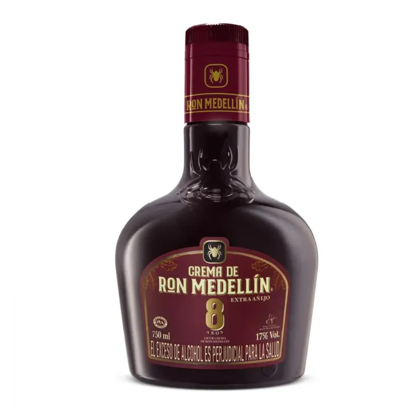 CREMA DE RON MEDELLIN 8 AÑOS X 750