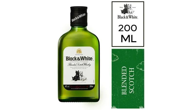 WHISKY BLACK AND WHITE X 200 ML