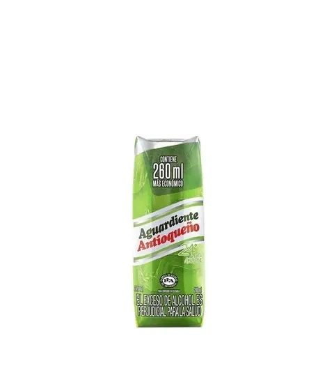 AGUARDIENTE ANTIOQUEÑO VERDE 24 x 260 ML